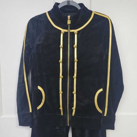 Bcbgmaxazria velour two-piece track suit, medium - Picture 8 of 15